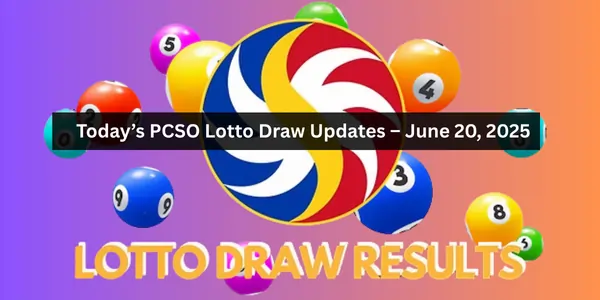 PCSO Lotto Results June 20 2025