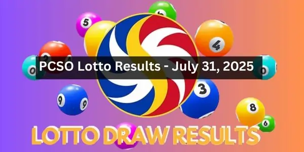 Lotto Results July 31 2025