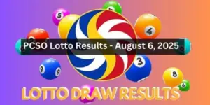 Lotto Results August 6 2025